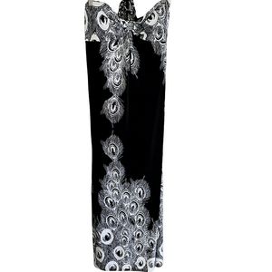 Silky-Soft Empire Waist Halter Maxi Dress sz XL